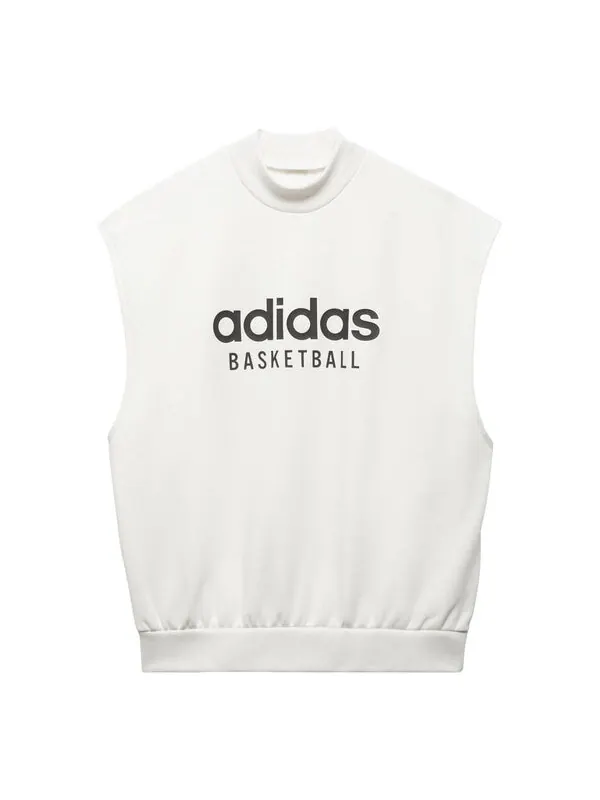 Футболка баскетбольные безрукавки толстовка Adidas — изображение 1 из 4, белый