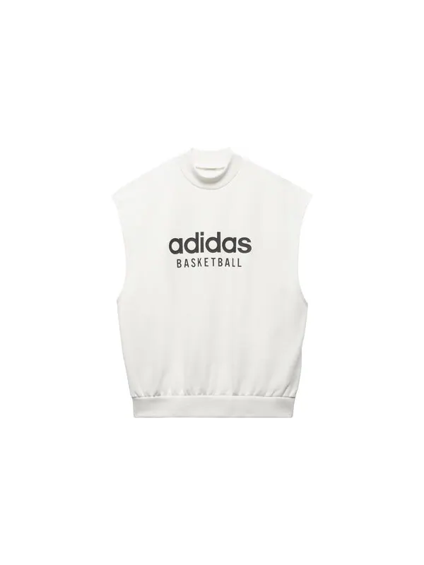 Футболка баскетбольные безрукавки толстовка Adidas — изображение 2 из 4, белый