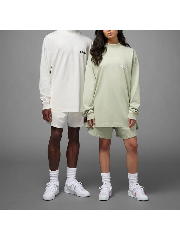 Футболка adidas Basketball Long Sleeve Tee 'White' IA3424 — изображение 2 из 3, белый