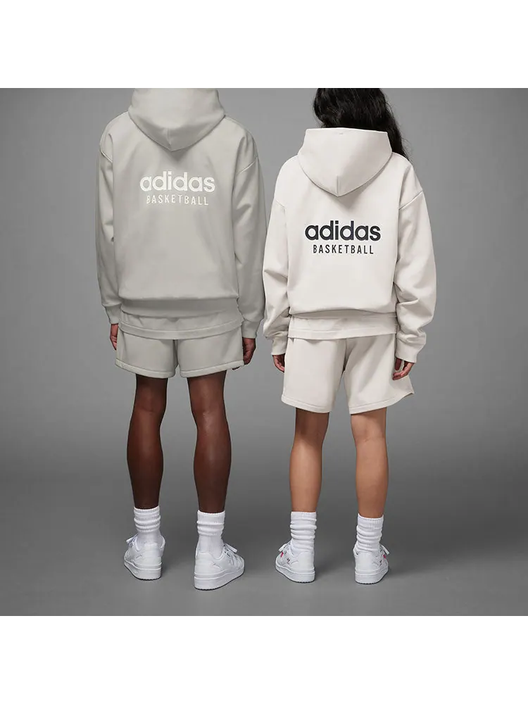 Худи adidas Basketball Hoodie 'Grey' — изображение 4 из 4, серый