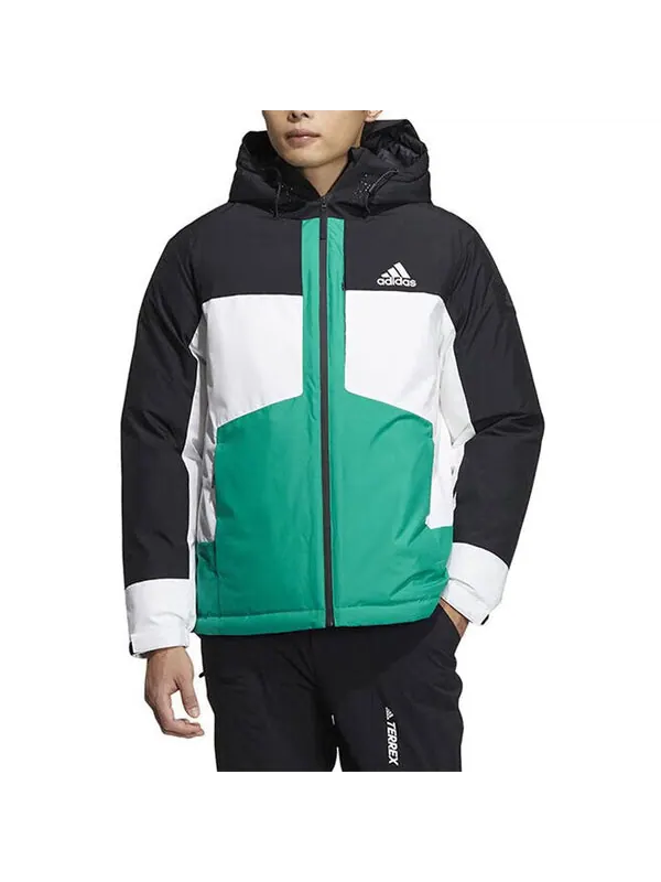 Куртка нео-спортивные Куртка Adidas — изображение 2 из 4, зеленый/белый/черный