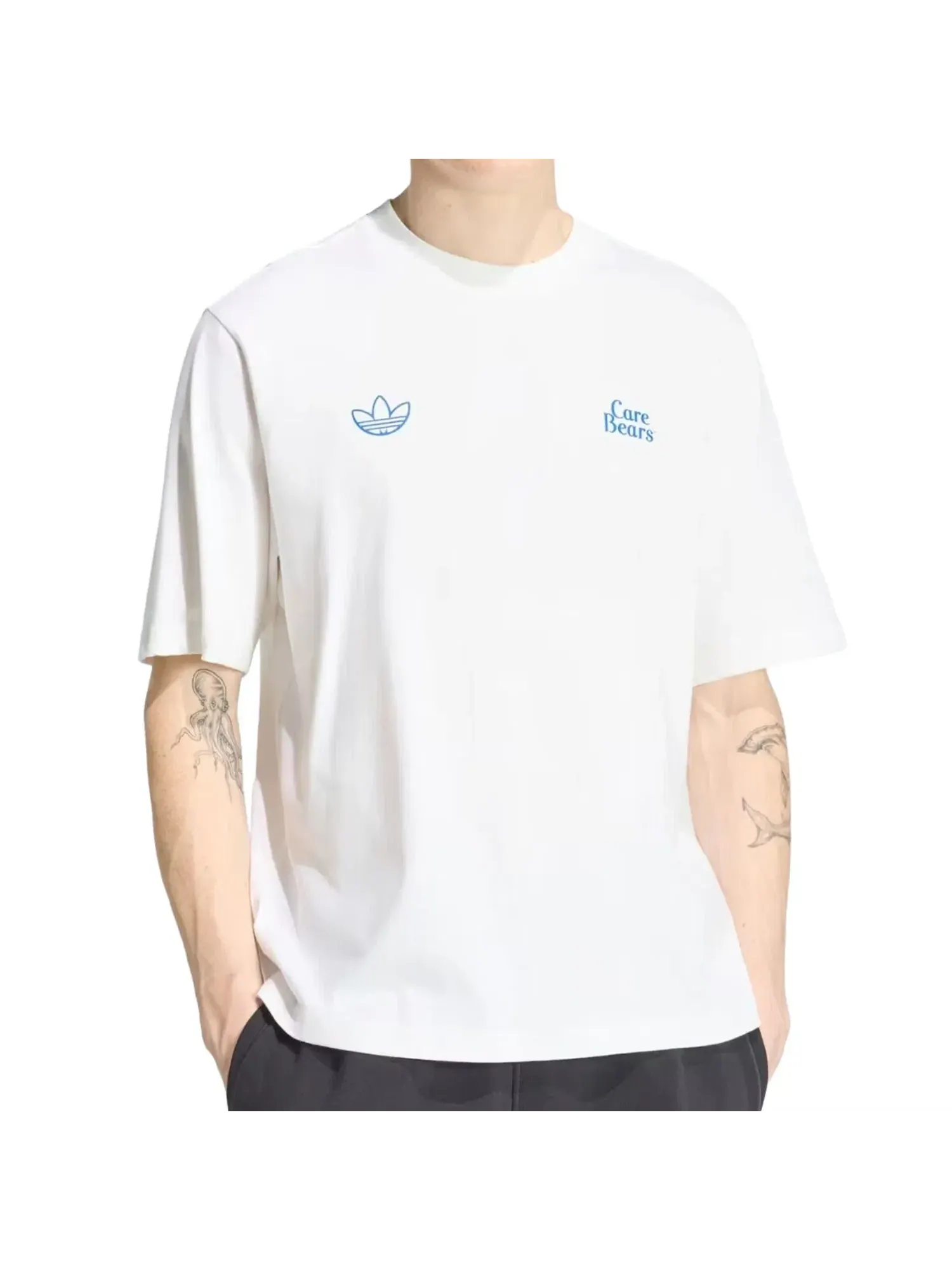 Мужская футболка с принтом Adidas x Care Bear OS T-Shirt Asia Sizing — изображение 2 из 3, белый