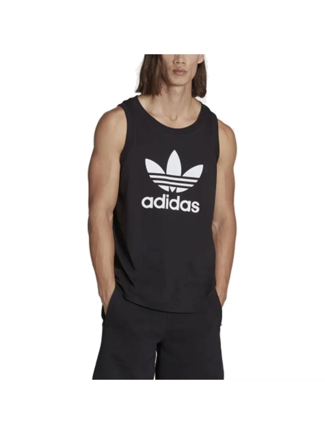 Спортивный топ adidas Originals Adicolor Classics Trefoil Tank Top 'Black White' IA4811 — изображение 2 из 3, белый