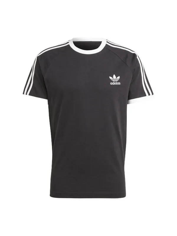 Футболка оригиналы adicolor классика 3 полоски футболка Adidas — изображение 1 из 4, черный/белый