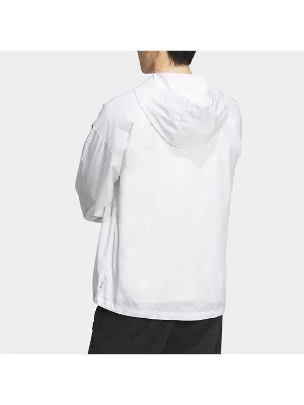 Куртка neo essentials ветровки Куртка Adidas — изображение 2 из 4, белый/зеленый