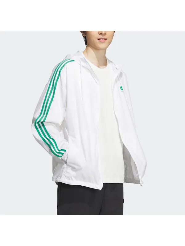Куртка neo essentials ветровки Куртка Adidas — изображение 3 из 4, белый/зеленый