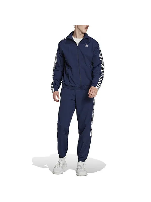 Куртка adidas originals Adicolor Classics Trefoil Track Jacket 'Night Indigo' — изображение 4 из 4, индиго