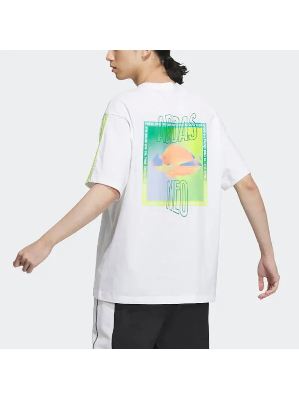 Футболка neo u vbe Футболка 2 Adidas — изображение 3 из 4, белый