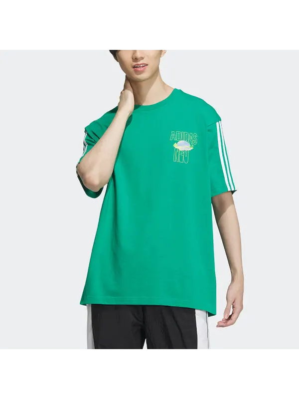 Футболка neo u vbe Футболка 2 Adidas — изображение 2 из 4, зеленый