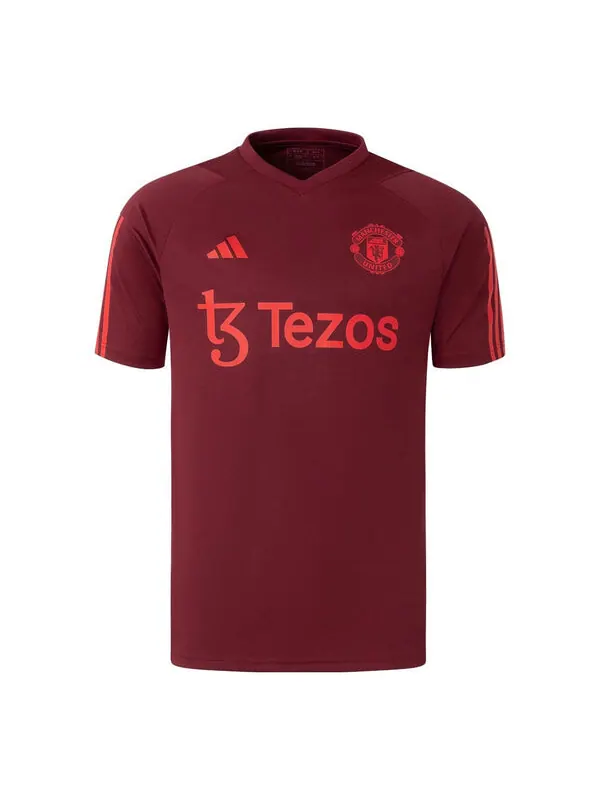 Футболка manchester united tiro 23 тренировочные Футболка Adidas — изображение 1 из 1, красный