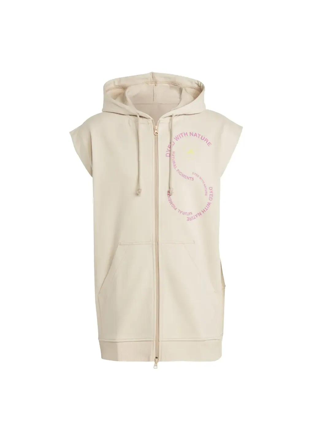 Рубашка adidas Stella McCartney Hooded Performance Gillet — изображение 1 из 3, коричневый