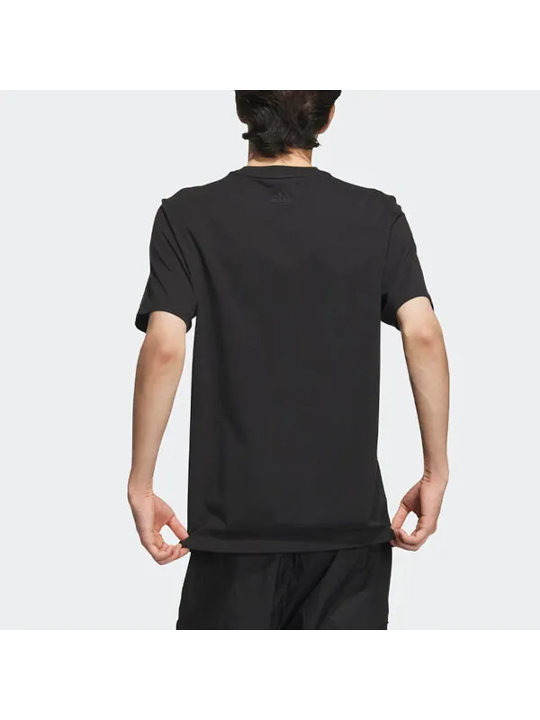 Футболка с логотипом tech Adidas — изображение 3 из 4, черный