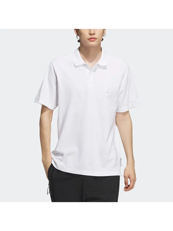 Футболка wj mh polo с коротким рукавом футболка Adidas — изображение 2 из 4, белый