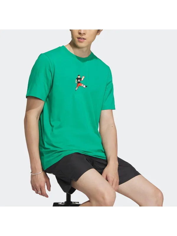 Футболка gfx story Adidas — изображение 4 из 4, зеленый/мульти