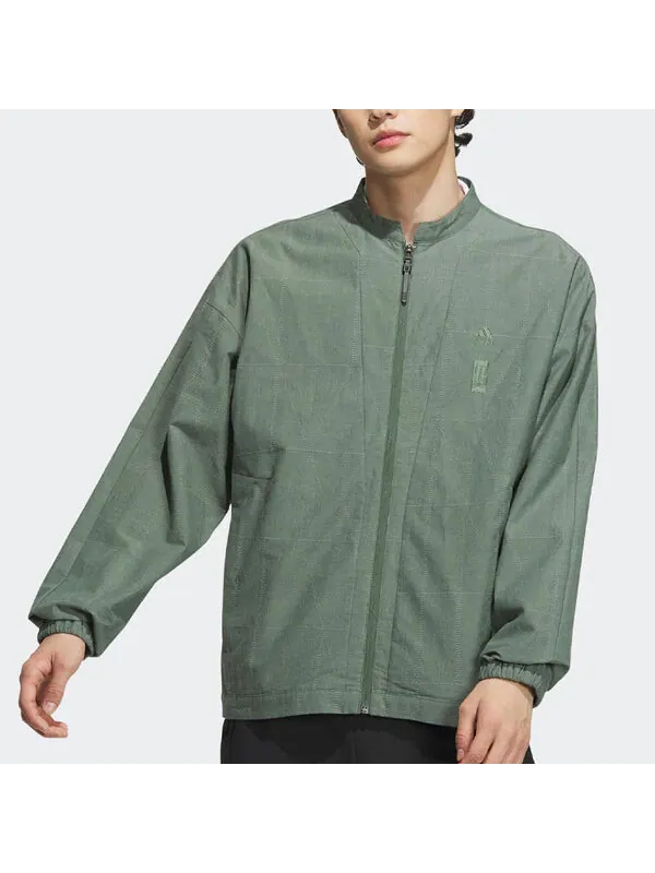Куртка wj lin тканые Куртка Adidas — изображение 2 из 4, оливковый зеленый