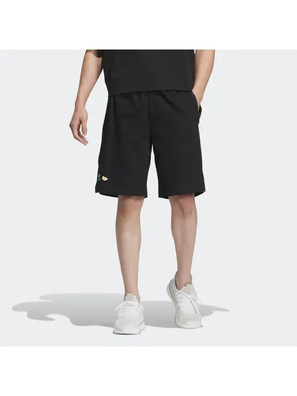 Шорты графические тканые шорты Adidas — изображение 2 из 4, черный