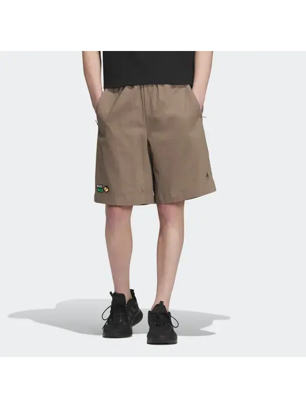 Шорты графические тканые шорты Adidas — изображение 2 из 4, хаки
