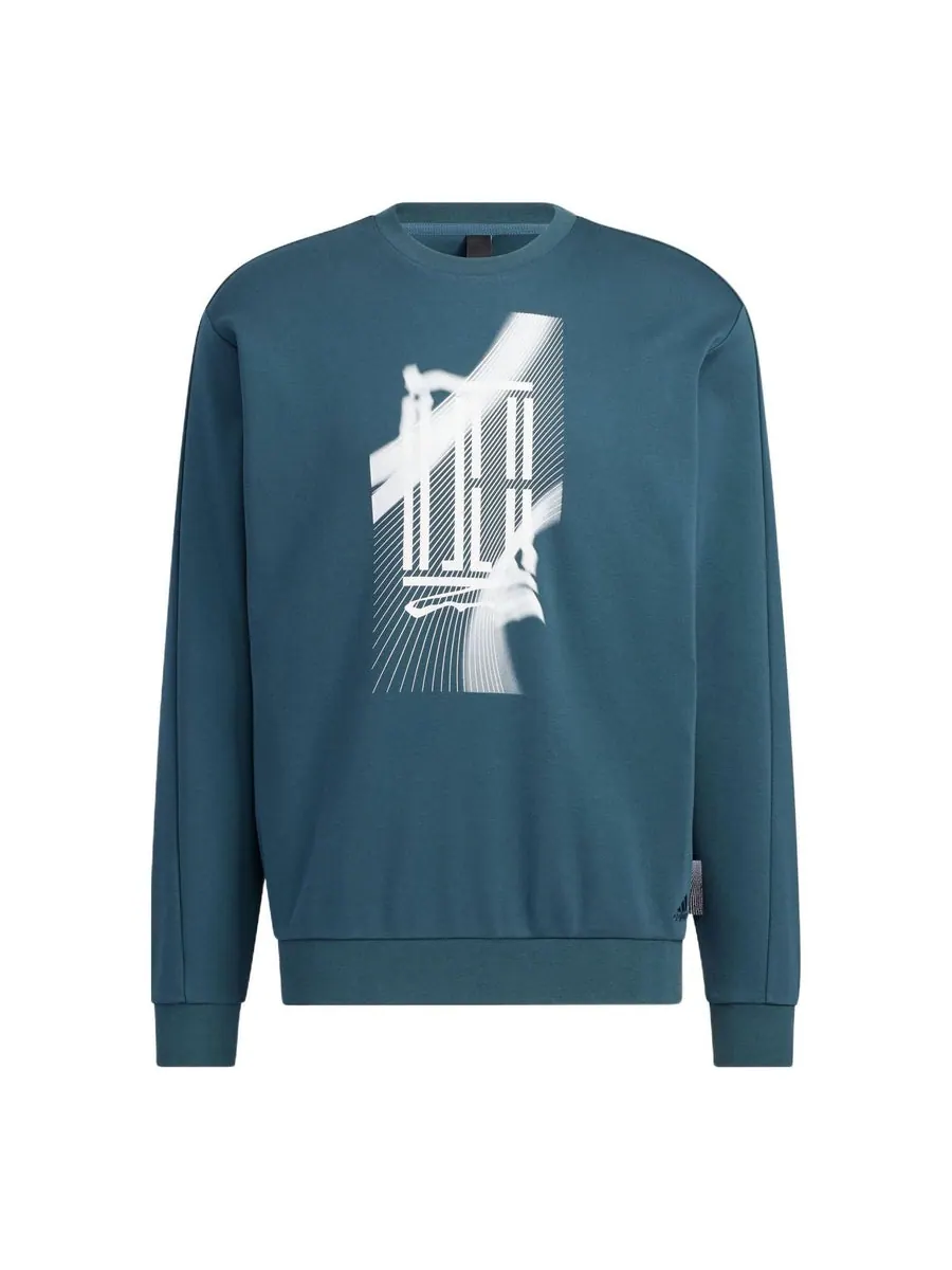 Худи adidas WUJI Logo Pullover Jerseys Sportswear 'Teal' — изображение 1 из 4, бирюзовый