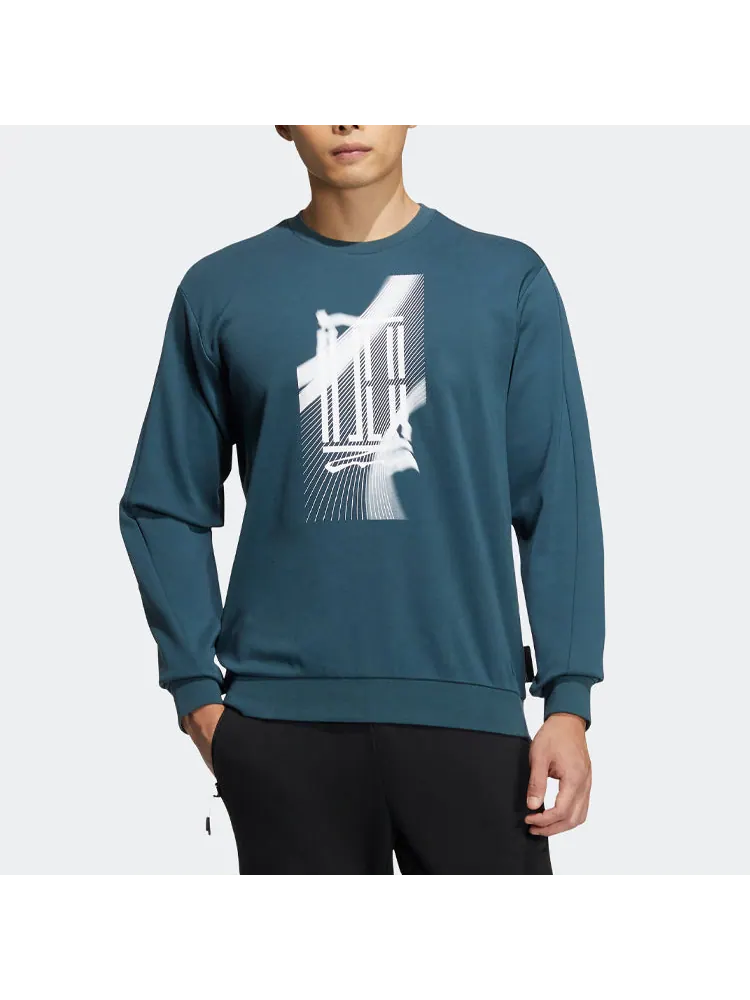 Худи adidas WUJI Logo Pullover Jerseys Sportswear 'Teal' — изображение 2 из 4, бирюзовый