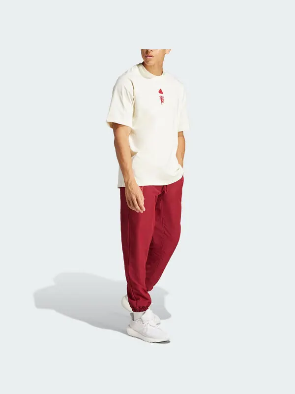 Футболка manchester united lfstlr большие Футболка Adidas — изображение 4 из 4, белый/красный