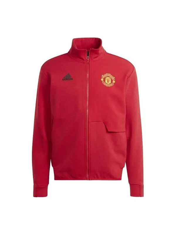 Куртка adidas Manchester United Anthem Jacket 'Real Red' — изображение 1 из 4, красный