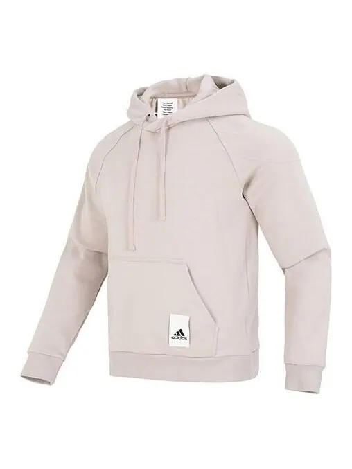 Толстовка Adidas LOUNGE FLEECE HOODIE 'Wonder Taupe' — изображение 1 из 4, тауп