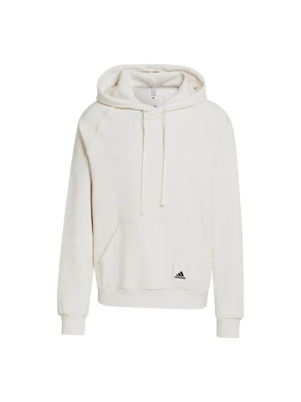 Толстовка с капюшоном из флиса для отдыха Adidas — изображение 1 из 4, белый