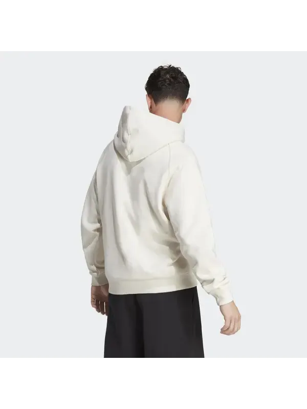 Толстовка с капюшоном из флиса для отдыха Adidas — изображение 3 из 4, белый
