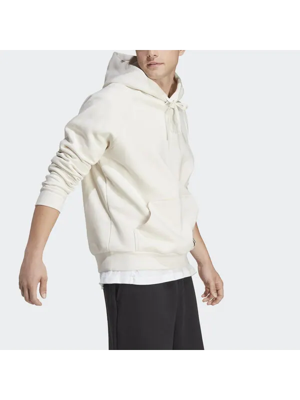 Толстовка с капюшоном из флиса для отдыха Adidas — изображение 4 из 4, белый