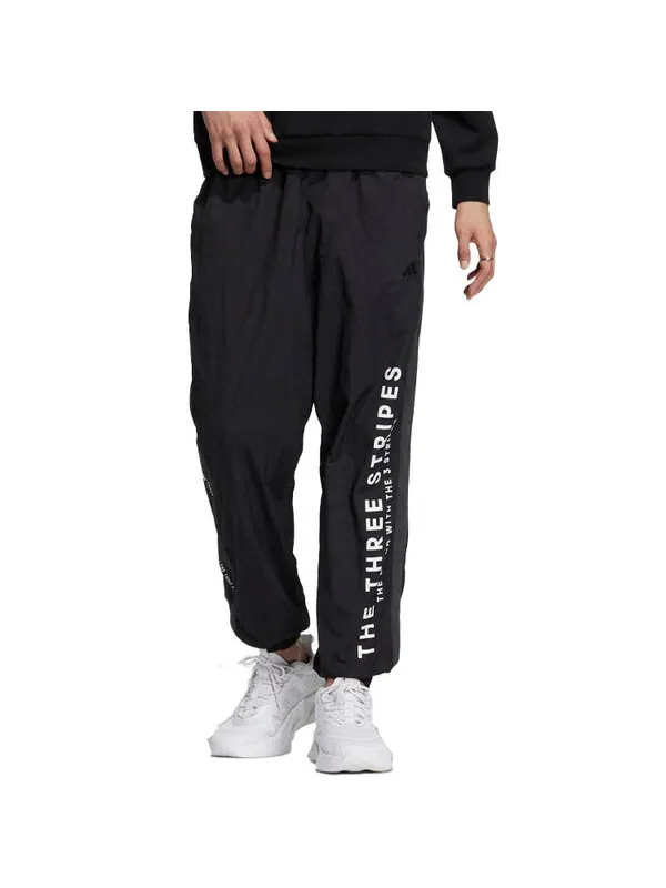 Брюки с надписью брюки Adidas — изображение 4 из 4, черный