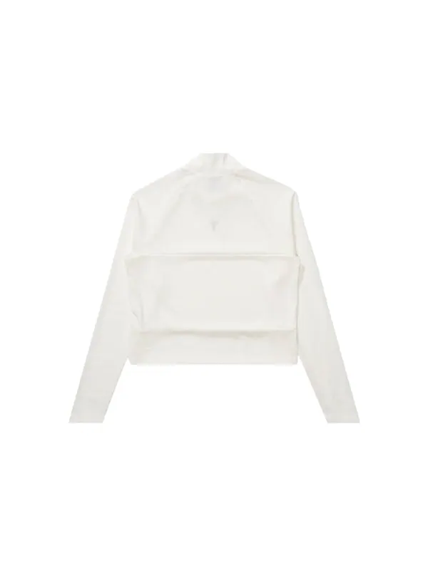 Футболка kobe long sleeve cropped top asia sizing Nike — изображение 2 из 2, бежевый