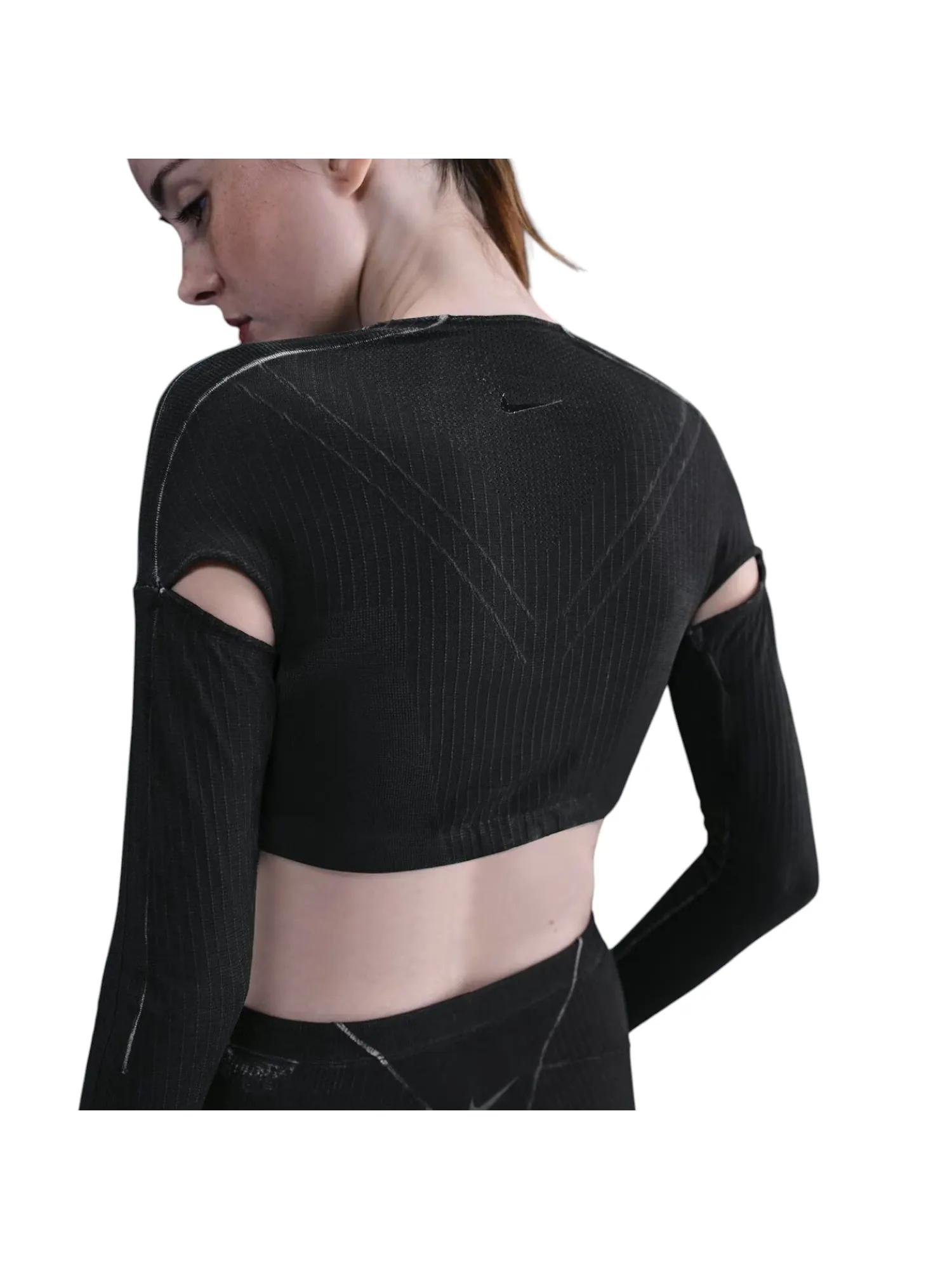 Топ (WMNS) Nike x KNWLS Ghost Top 'Black' — изображение 4 из 5, черный