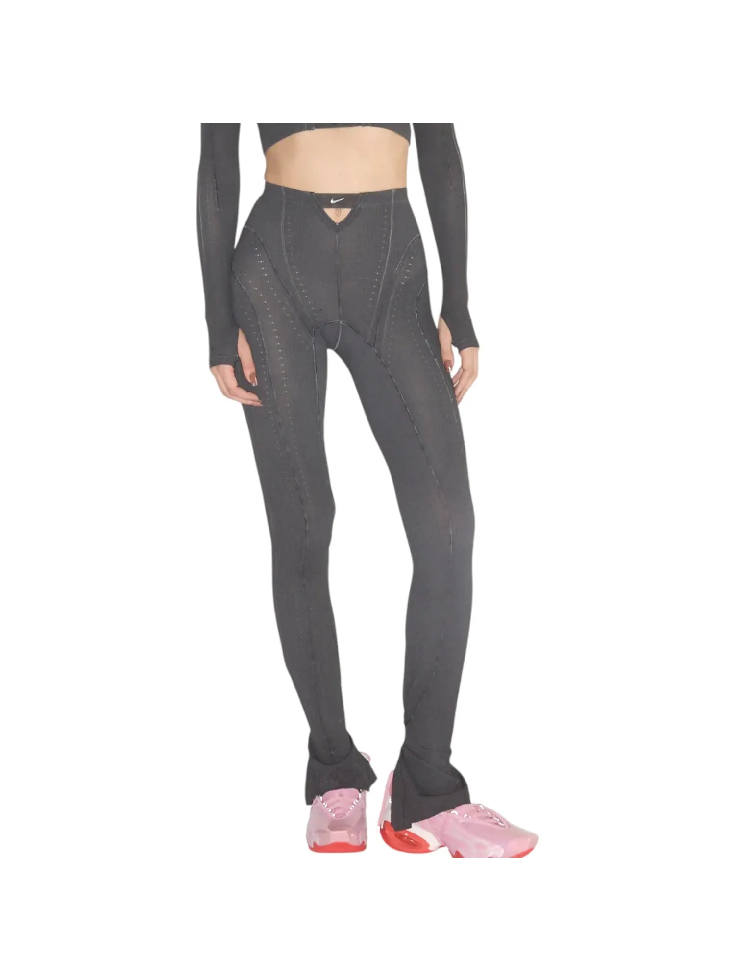 Брюки (WMNS) Nike x KNWLS Ghost Pants 'Black' — изображение 3 из 4, черный