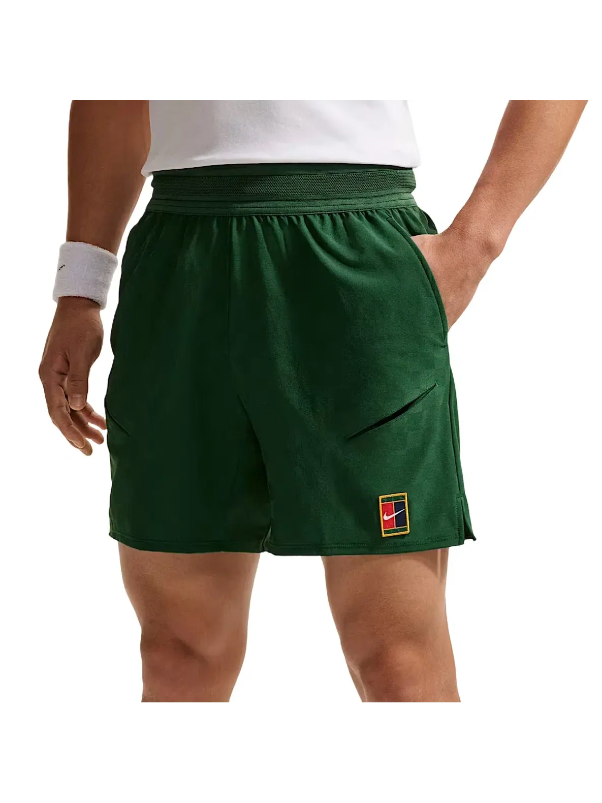 Мужские шорты NikeCourt Slam Dri-FIT — изображение 2 из 3, зеленый
