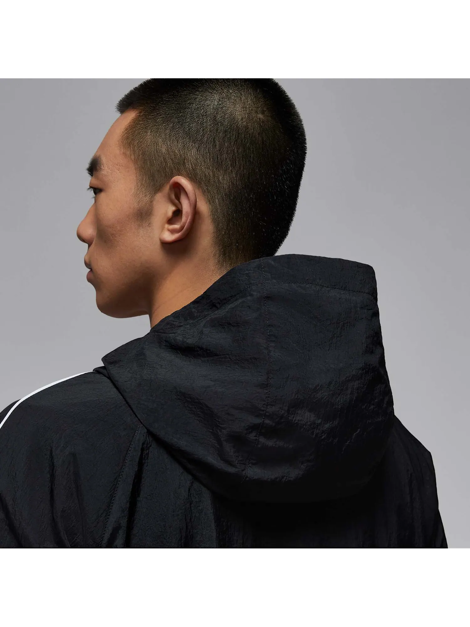 Куртка Air Jordan Sport Classic Hooded Jacket 'Black' — изображение 3 из 5, черный