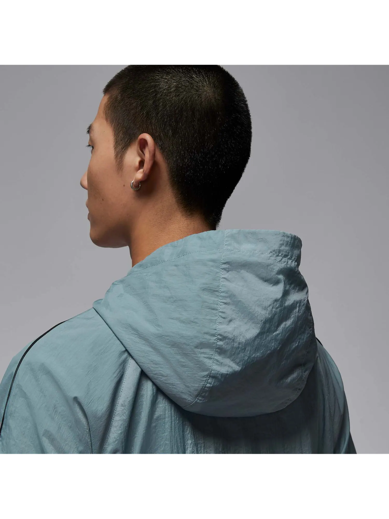 Куртка Air Jordan Sport Classic Hooded Jacket 'Aviator Grey' — изображение 3 из 5, серый