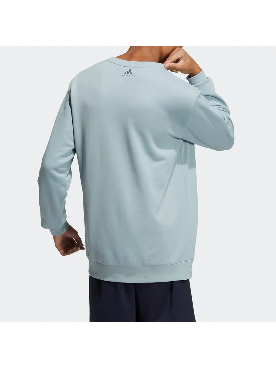 Худи adidas China Printing sweatshirt 'Teal' — изображение 3 из 4, бирюзовый