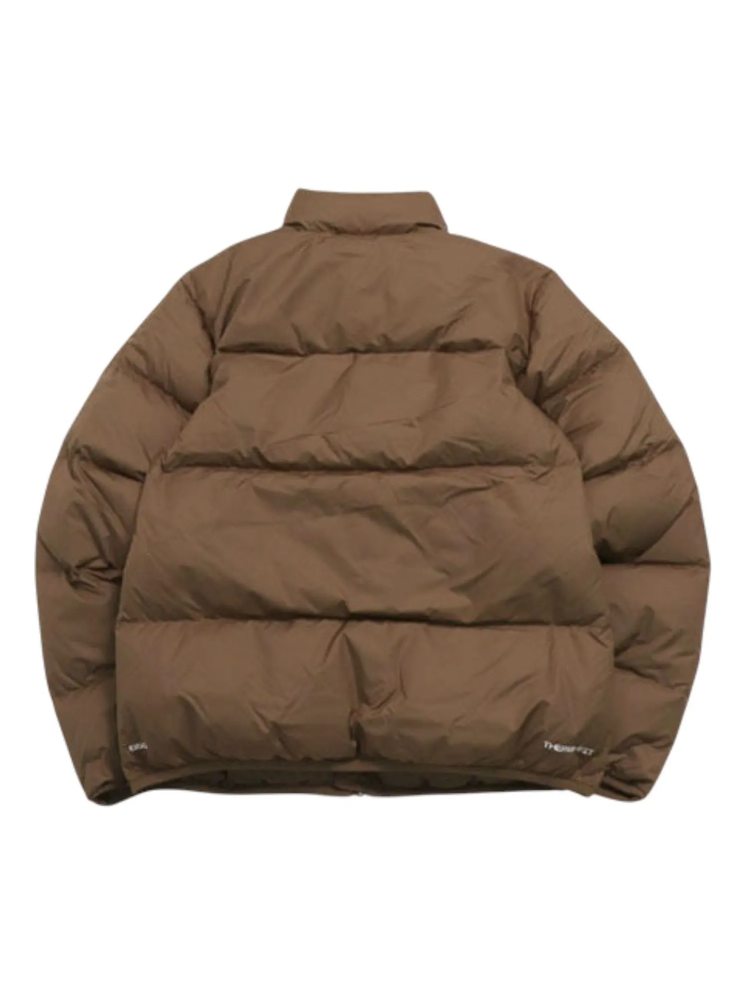 Куртка Nike Sportswear Club Therma-FIT Puffer Jacket 'Mosswood Brown White' — изображение 2 из 4, коричневый
