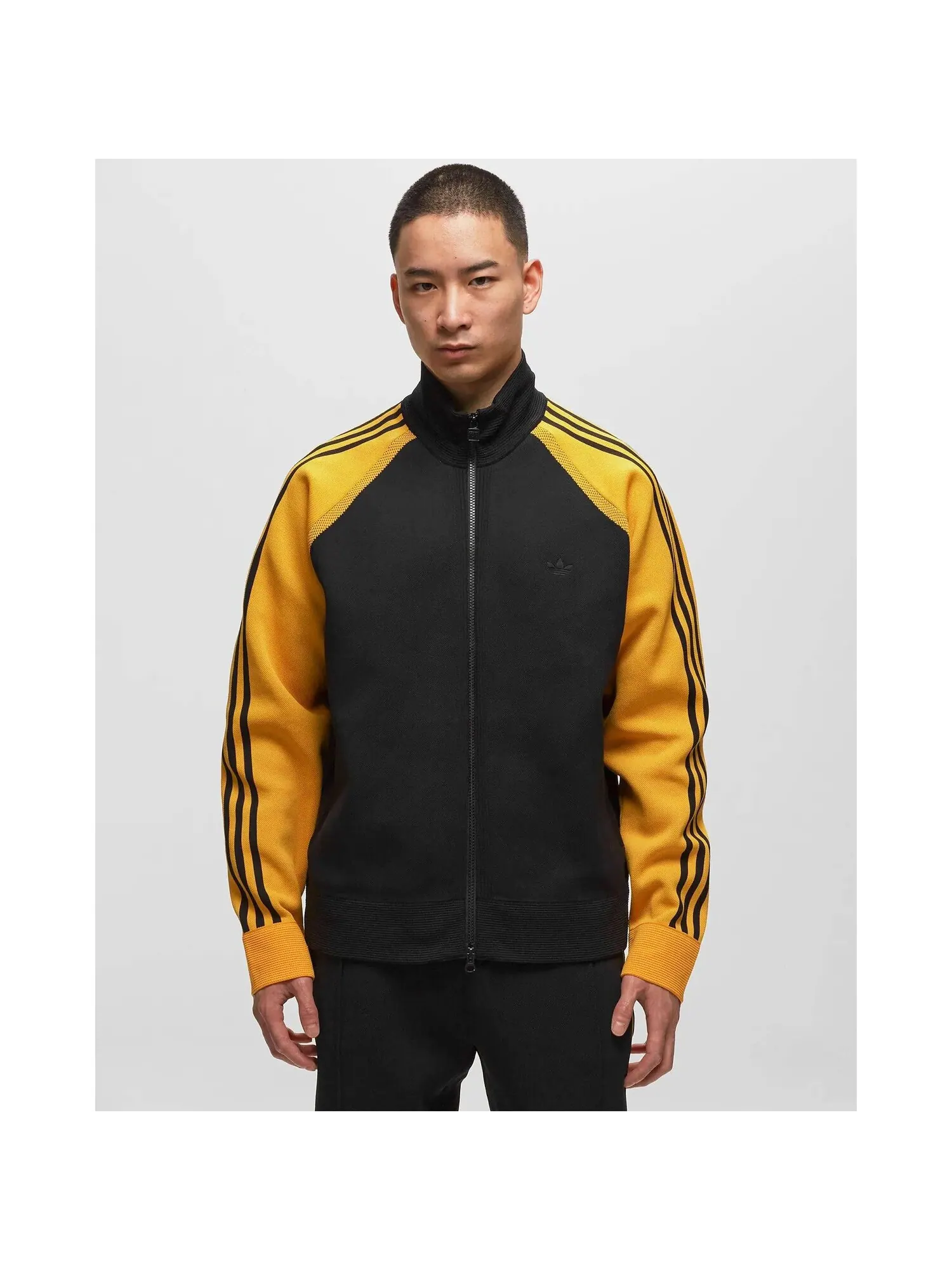 Трикотажная спортивная куртка X Wales Bonner Adidas — изображение 3 из 6, черный/желтый
