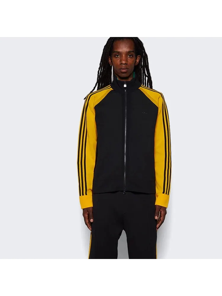 Трикотажная спортивная куртка X Wales Bonner Adidas — изображение 4 из 6, черный/желтый