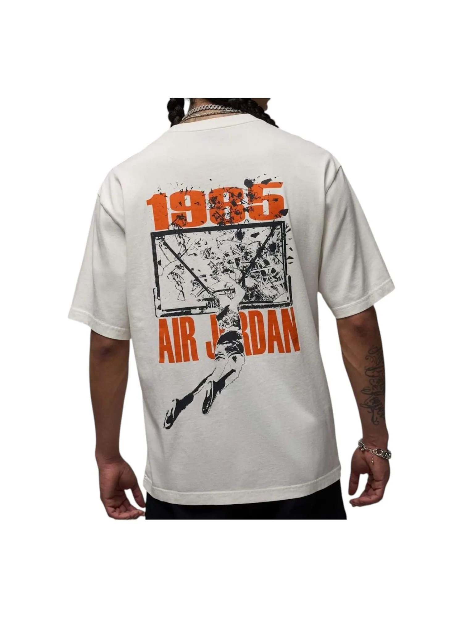 Футболка Air Jordan Brooklyn Oversized Graphic T-Shirt 'Sail' — изображение 1 из 2, бежевый