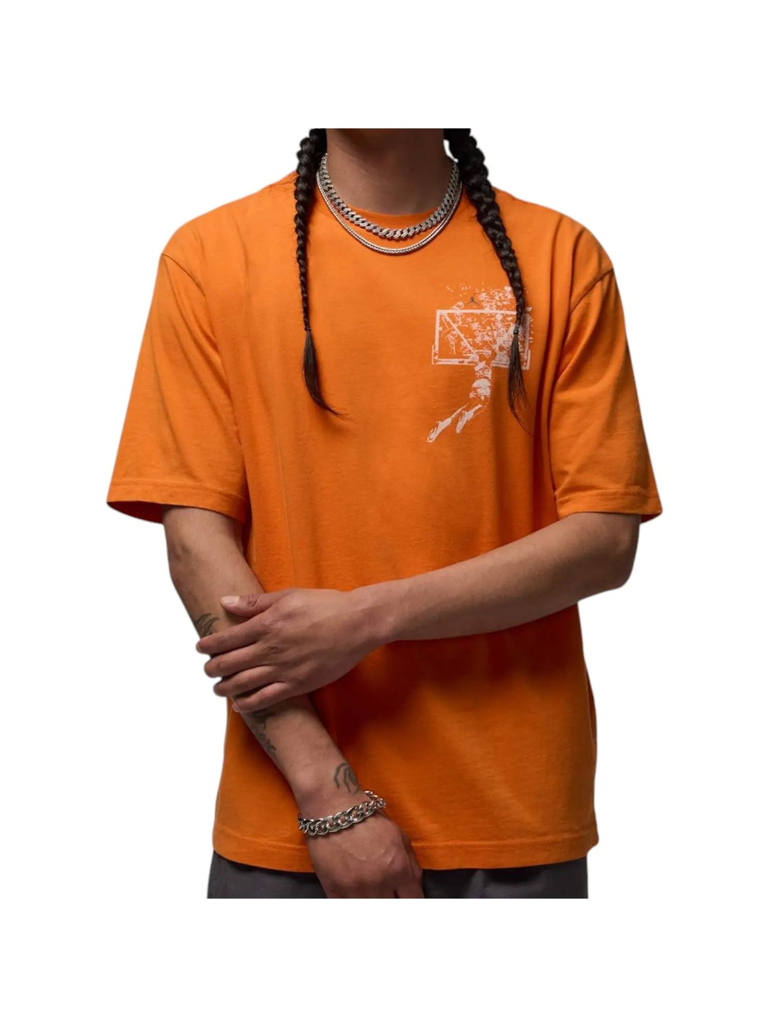 Футболка Air Jordan Brooklyn Oversized Graphic T-Shirt 'Starfish' — изображение 2 из 2, оранжевый