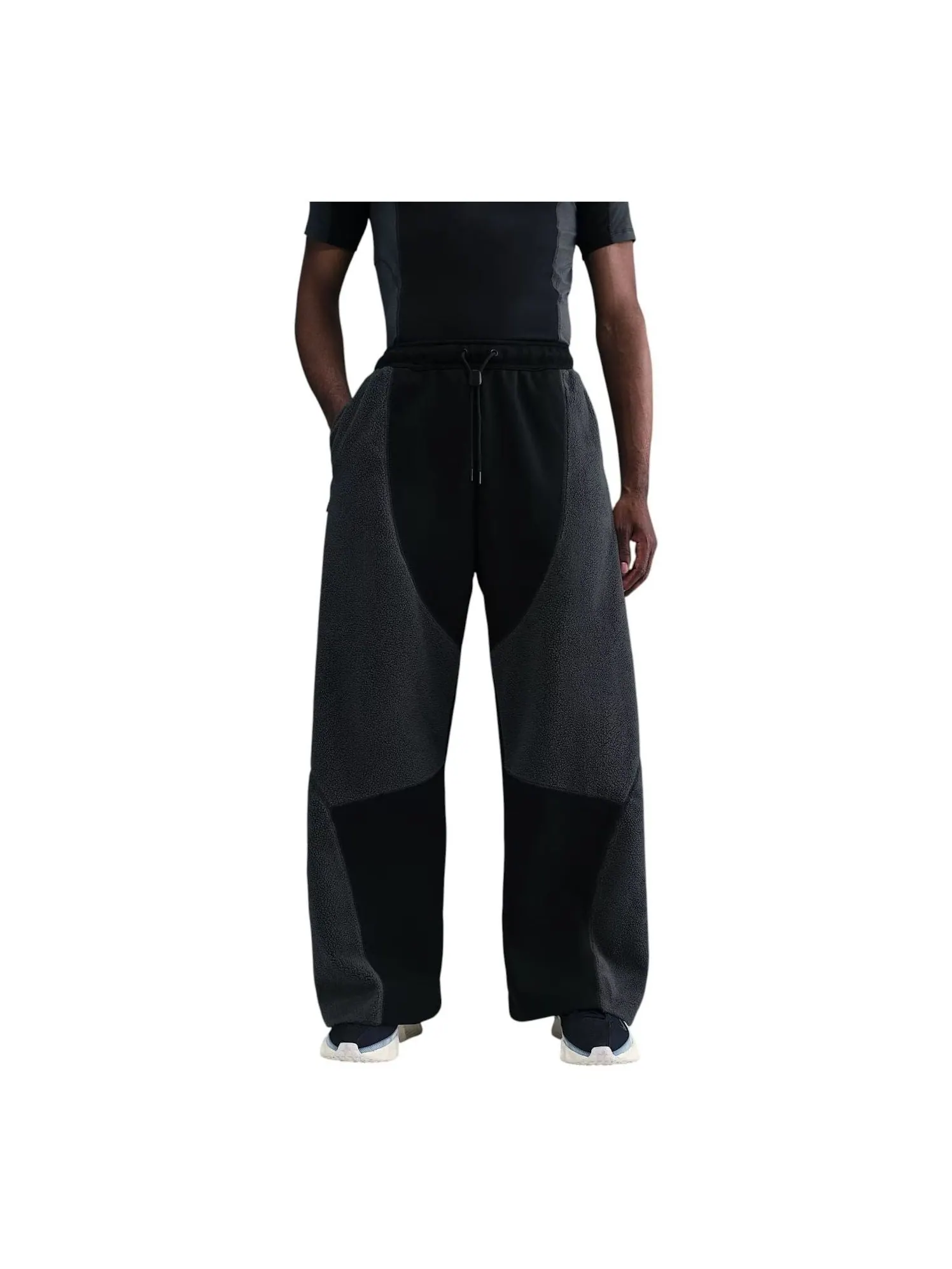 Вязаные брюки Nike Tech Boreas с открытым низом — изображение 1 из 3, черный