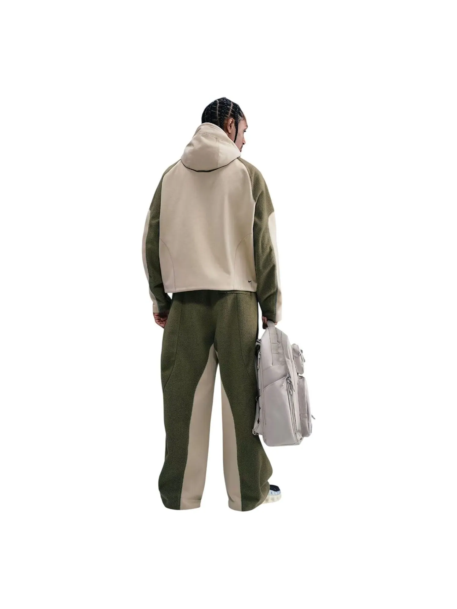Вязаные брюки Nike Tech Boreas с открытым низом — изображение 3 из 3, хаки/оливковый/черный