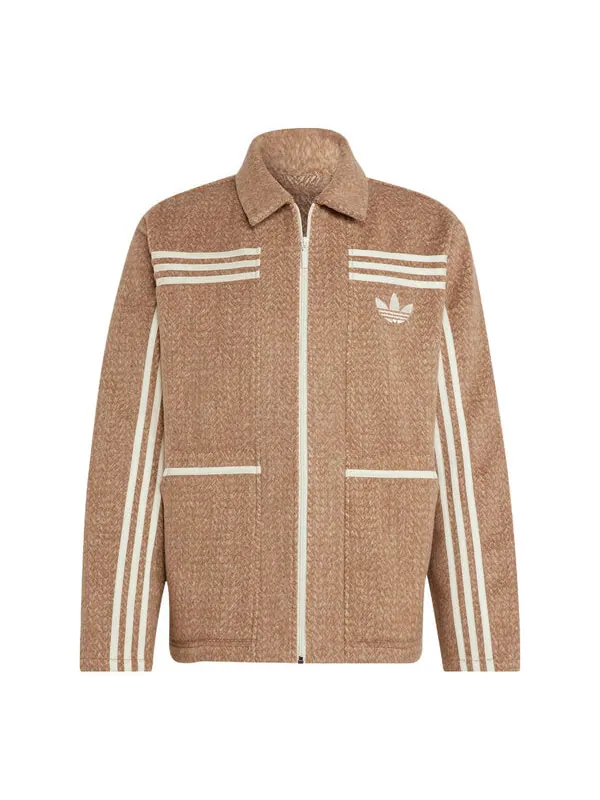 Куртка Adidas Adicolor 70s Collared Jacket 'Brown Desert' — изображение 1 из 4, красный