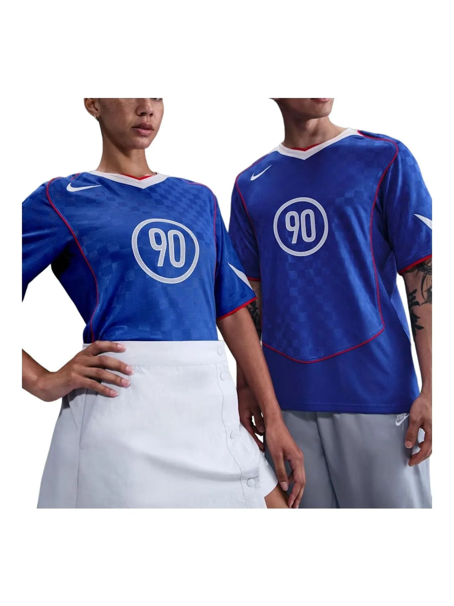 Футболка Nike Total 90 Dri-FIT с коротким рукавом — изображение 1 из 2, белый/красный