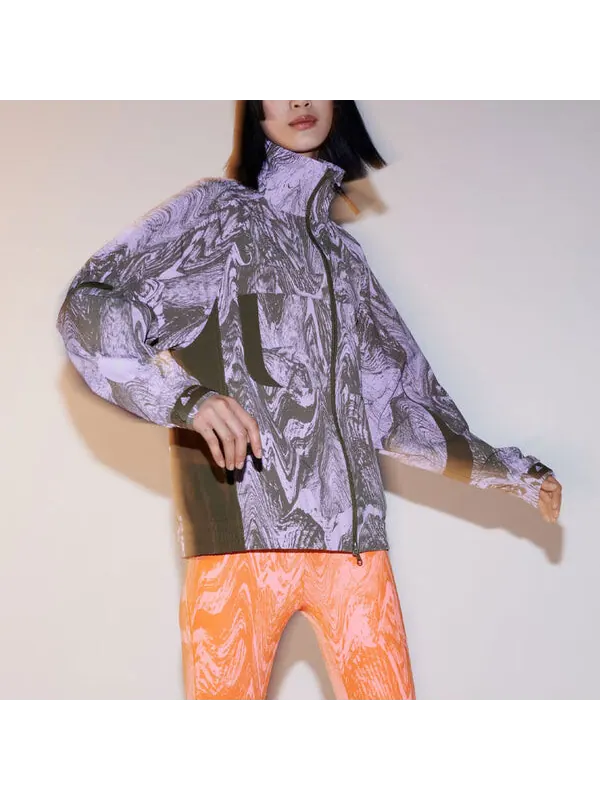 Куртка от Stella McCartney TrueCasuals тканые спортивные Куртка Adidas — изображение 2 из 4, фиолетовый/коричневый