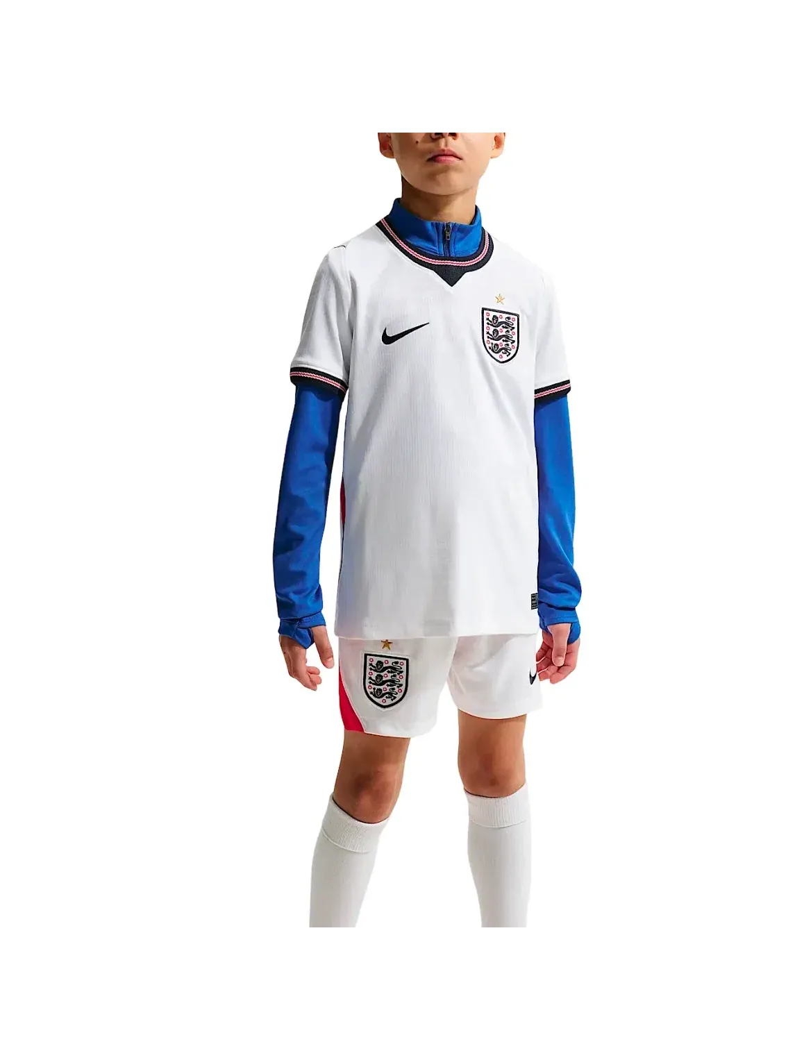 Детская футболка Nike England National Team 2026 Stadium Home Dri-FIT — изображение 2 из 3, белый
