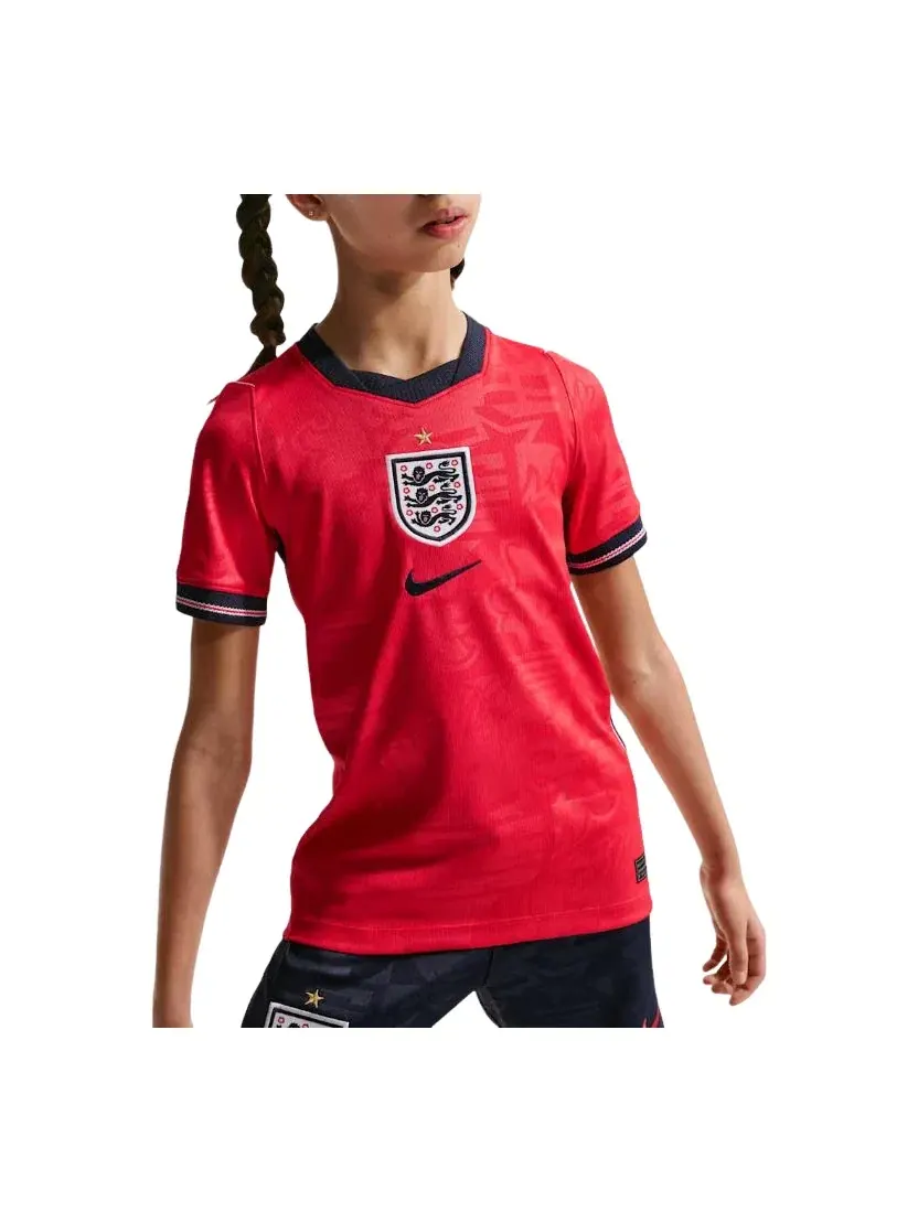 Детская футболка England National Team 2026 Stadium Away Dri-FIT Nike — изображение 1 из 2, красный