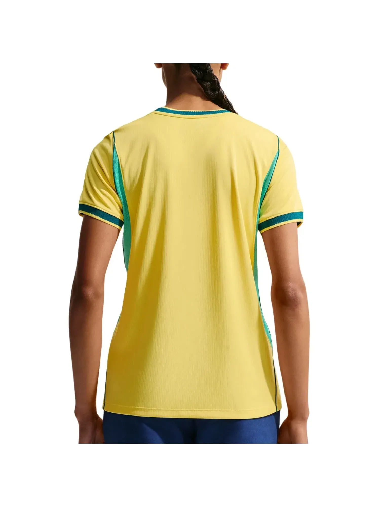 Женская футболка-джерси с длинным рукавом Nike Brazil 2026 Stadium Home Dri-FIT Replica Jersey — изображение 2 из 2, желтый